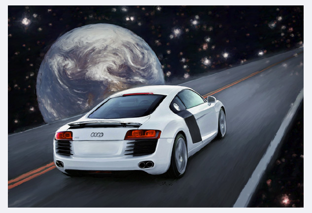 Kunstdruck - Audi R8