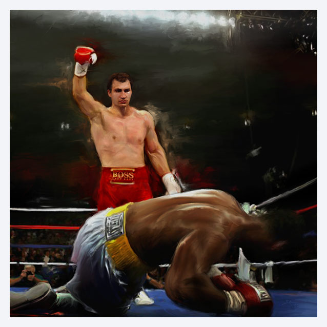 Kunstdruck - Boxen Wladimir Klitschko