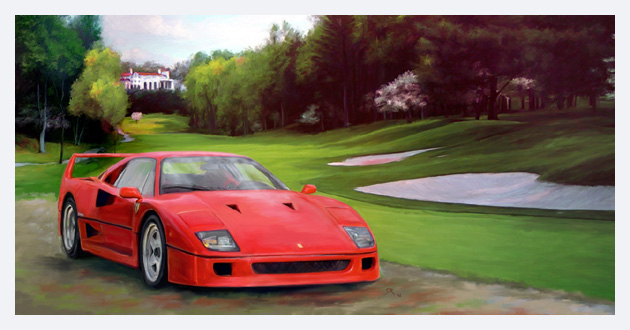 Kunstdruck - Ferrari F40