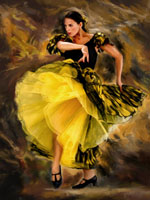 Kunstdruck - Flamenco Tanz