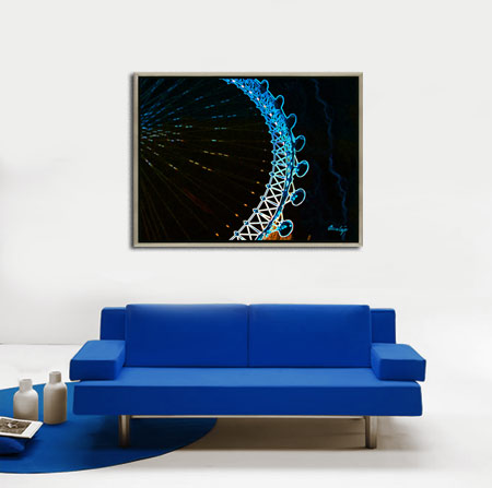 Kunstdruck - Poster - London Eye no3