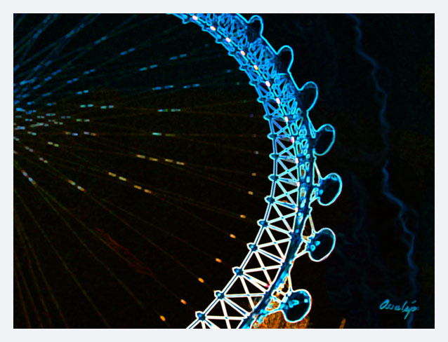 Kunstdruck - Poster - London Eye no3