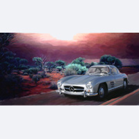 Kunstdruck - Mercedes 300 SL Roadster