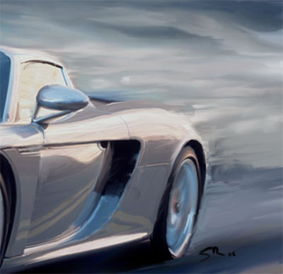 Kunstdruck - Porsche Carrera GT