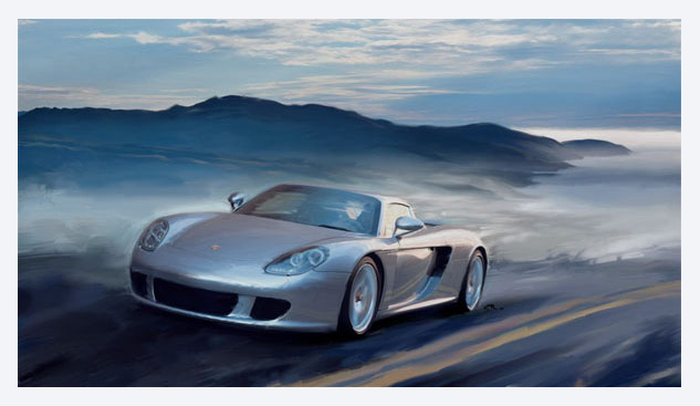 Kunstdruck - Porsche Carrera GT