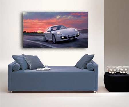 Kunstdruck - Porsche Cayman S