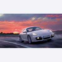 Kunstdruck - Porsche Cayman S