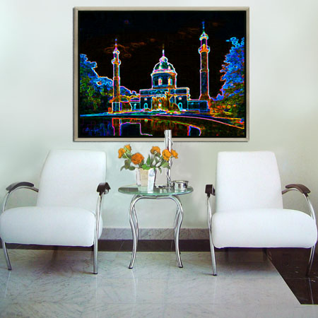 Kunstdruck - Poster - Schwetzingen Schlossgarten