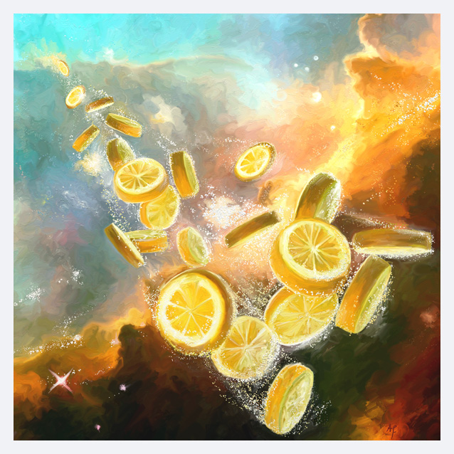 Kunstdruck - Poster - space lemons