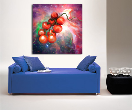 Kunstdruck - Poster - space tomatoes