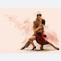 Kunstdruck - Poster - Tanz tango no3