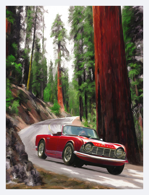 Kunstdruck - Poster - Triumph TR4